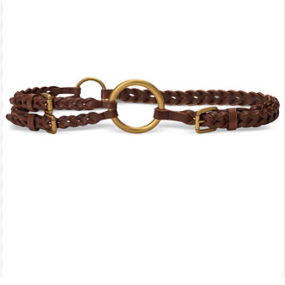 LAUREN RALPH LAUREN
Women's Tri-Strap O-Ring
Braided Leather Belt/S